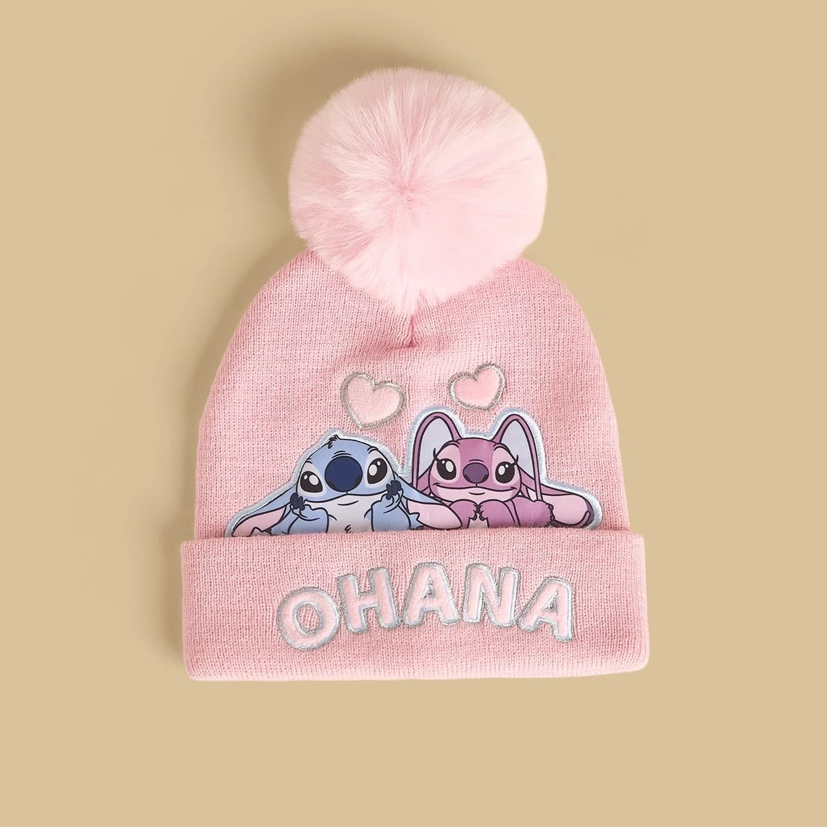 Stitch and angel beanie with gloves