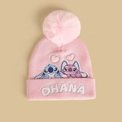 Stitch and angel beanie with gloves