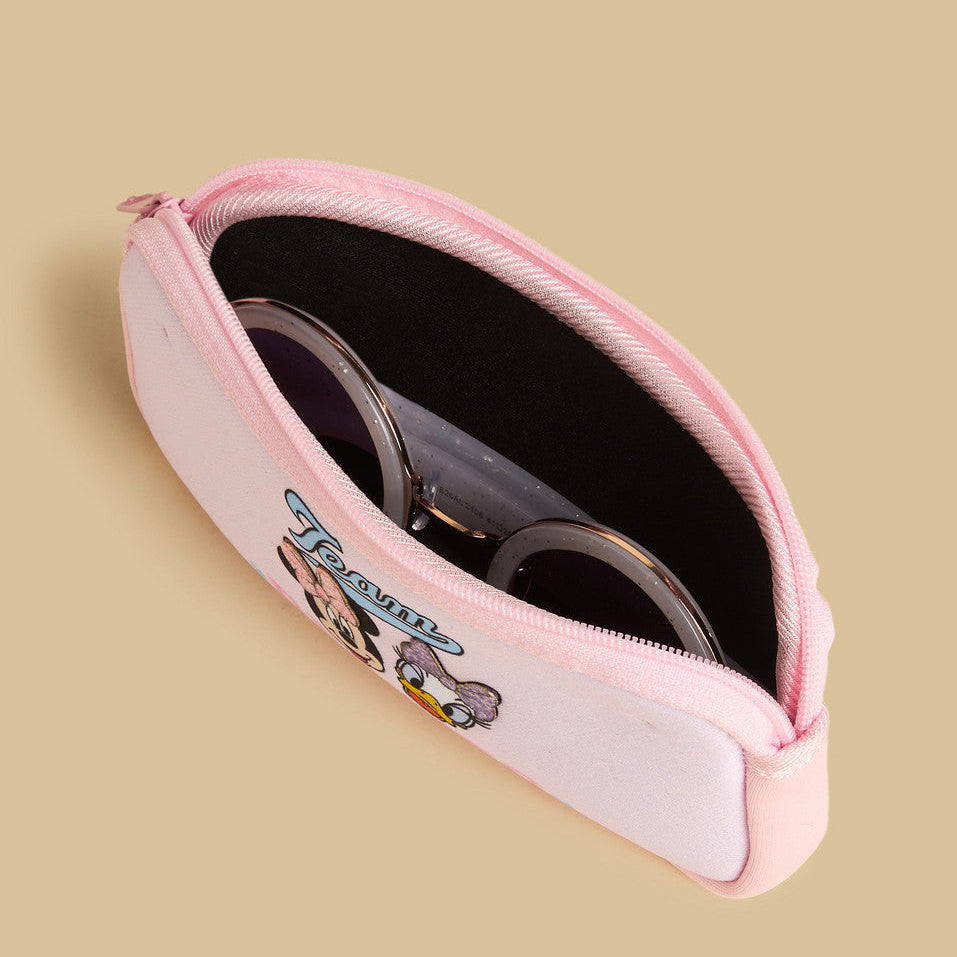 Minnie mouse and daisy print sunglasses with case