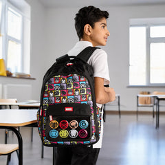 Marvel print backpack with adjustable shoulder straps
