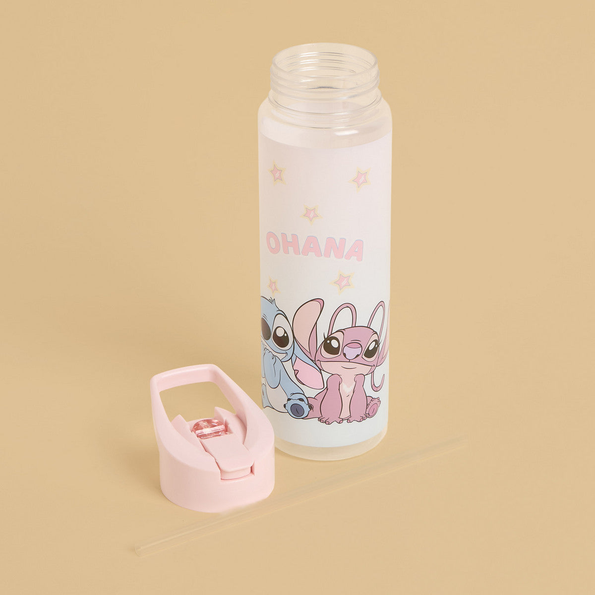 Stitch and angel print water bottle - 700ml