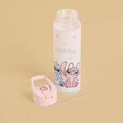 Stitch and angel print water bottle - 700ml