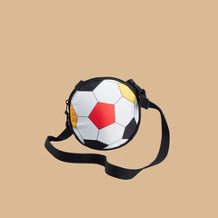 Football print backpack with adjustable straps