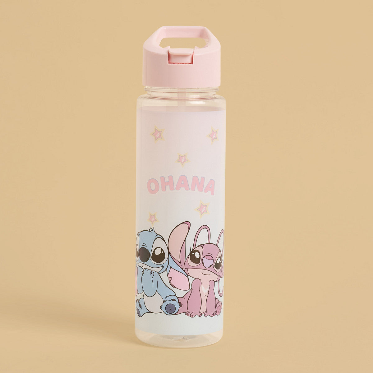 Stitch and angel print water bottle - 700ml