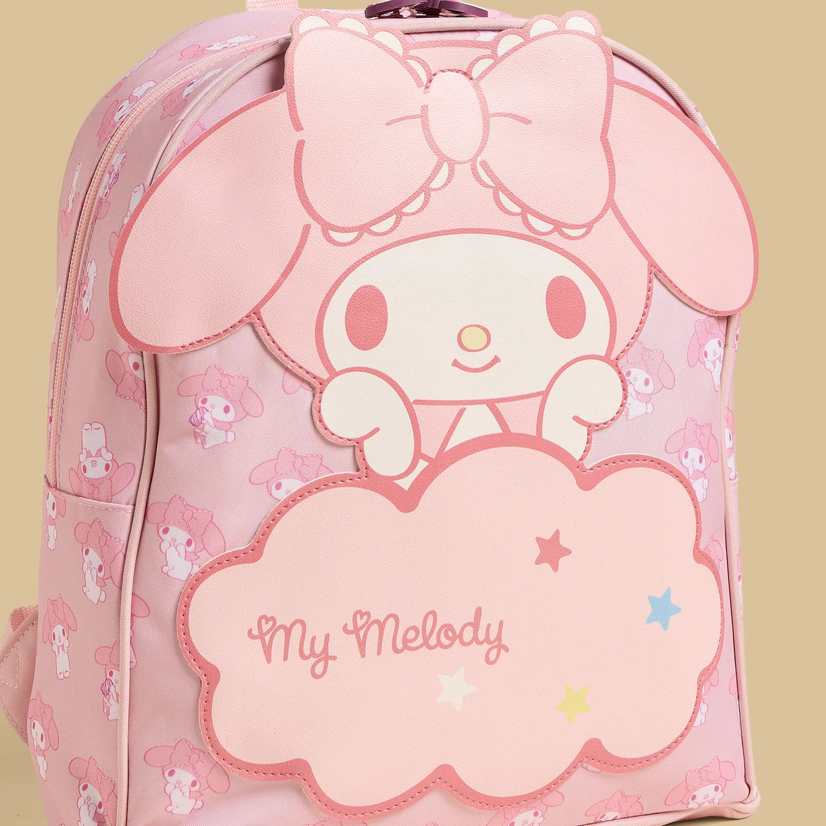 My Melody print backpack with adjustable straps
