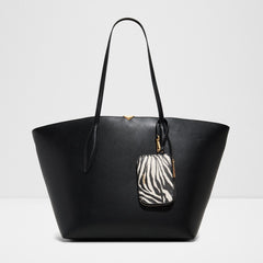 ALDO Pattani Women Textured Black Satchel Bag