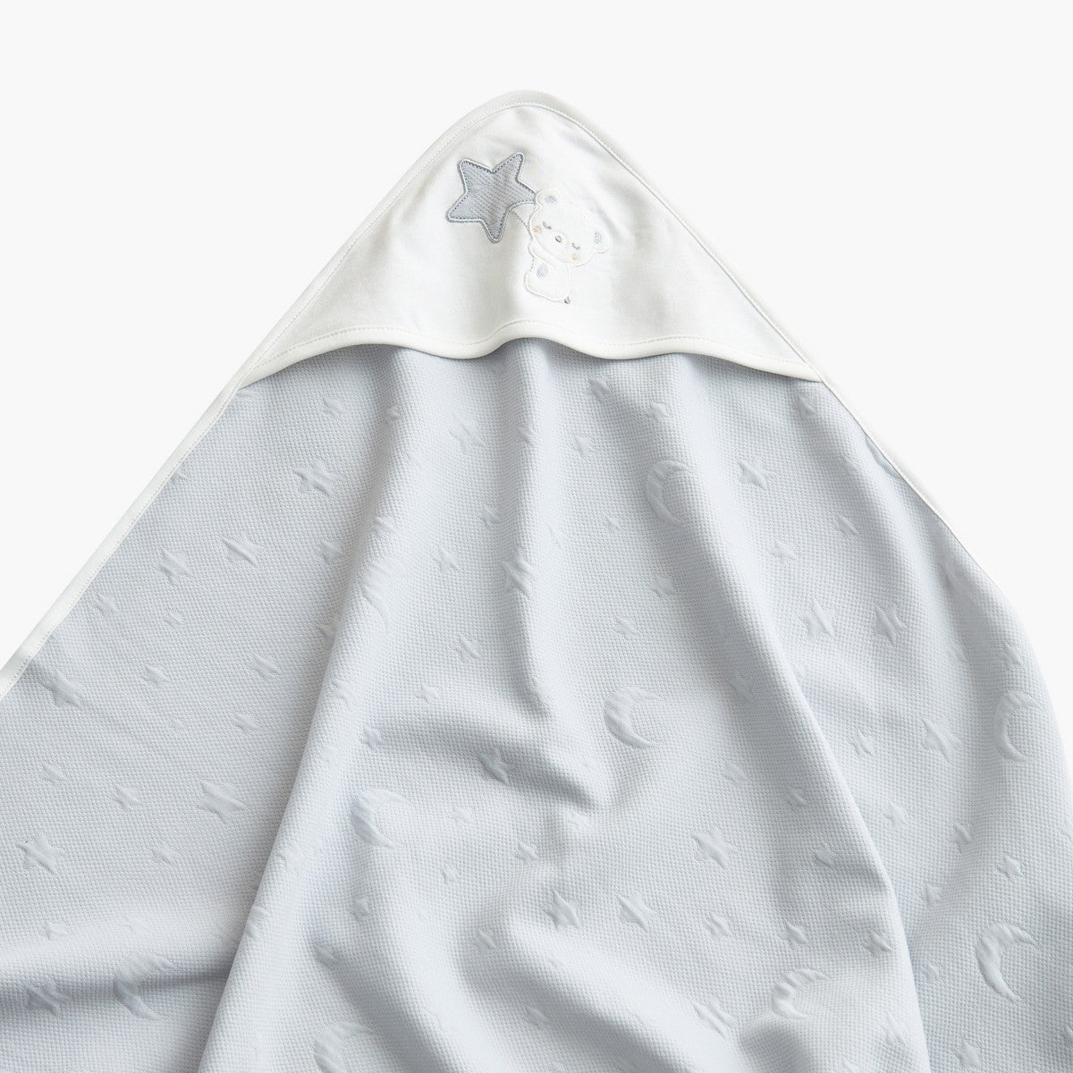 Giggles moon and star embossed receiving blanket
