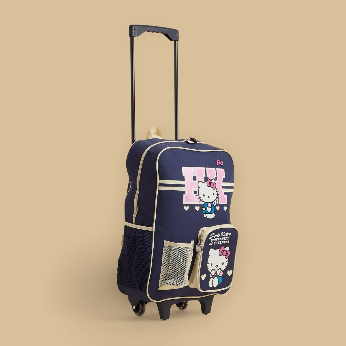 Hello kitty print 3 - piece trolley backpack set