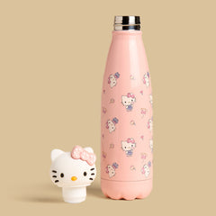 Hello kitty print vaccum flask with 3D lid