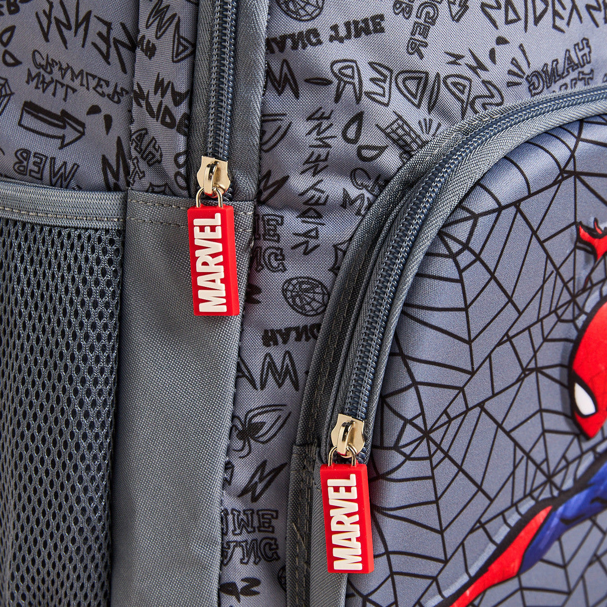 Spiderman print backpack with adjustable straps