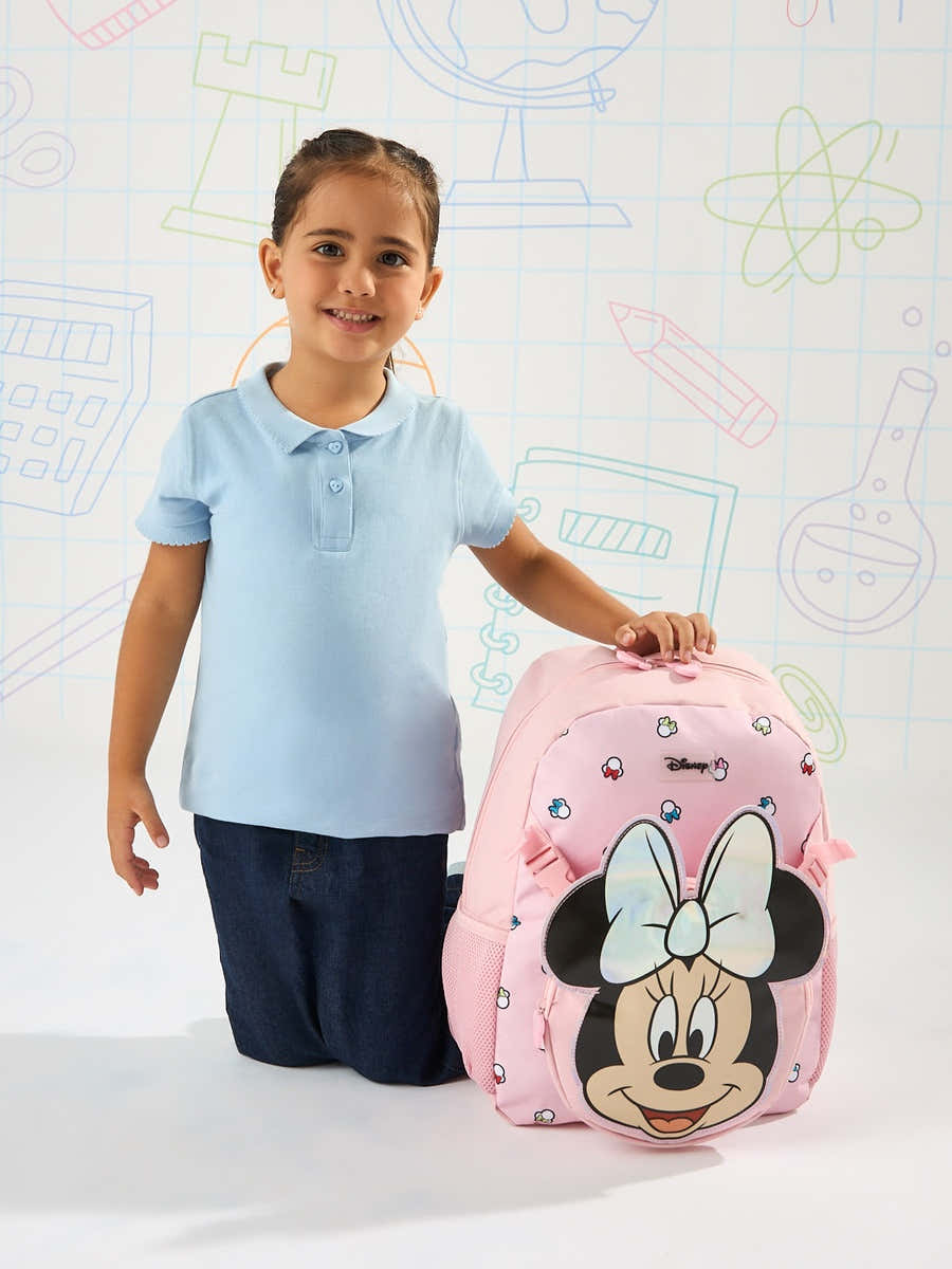 Max Minnie Mouse Applique Backpack with Adjustable Straps (INSTOCK)