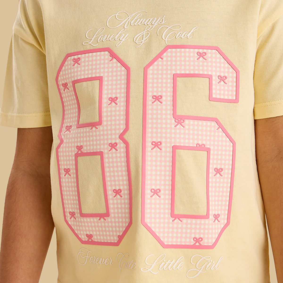 Varsity print boxy t-shirt