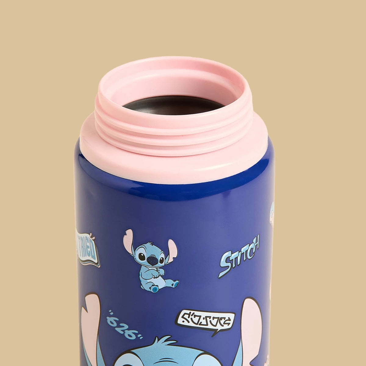 Stitch print water bottle - 600 ml