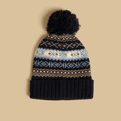 Textured beanie cap and gloves set