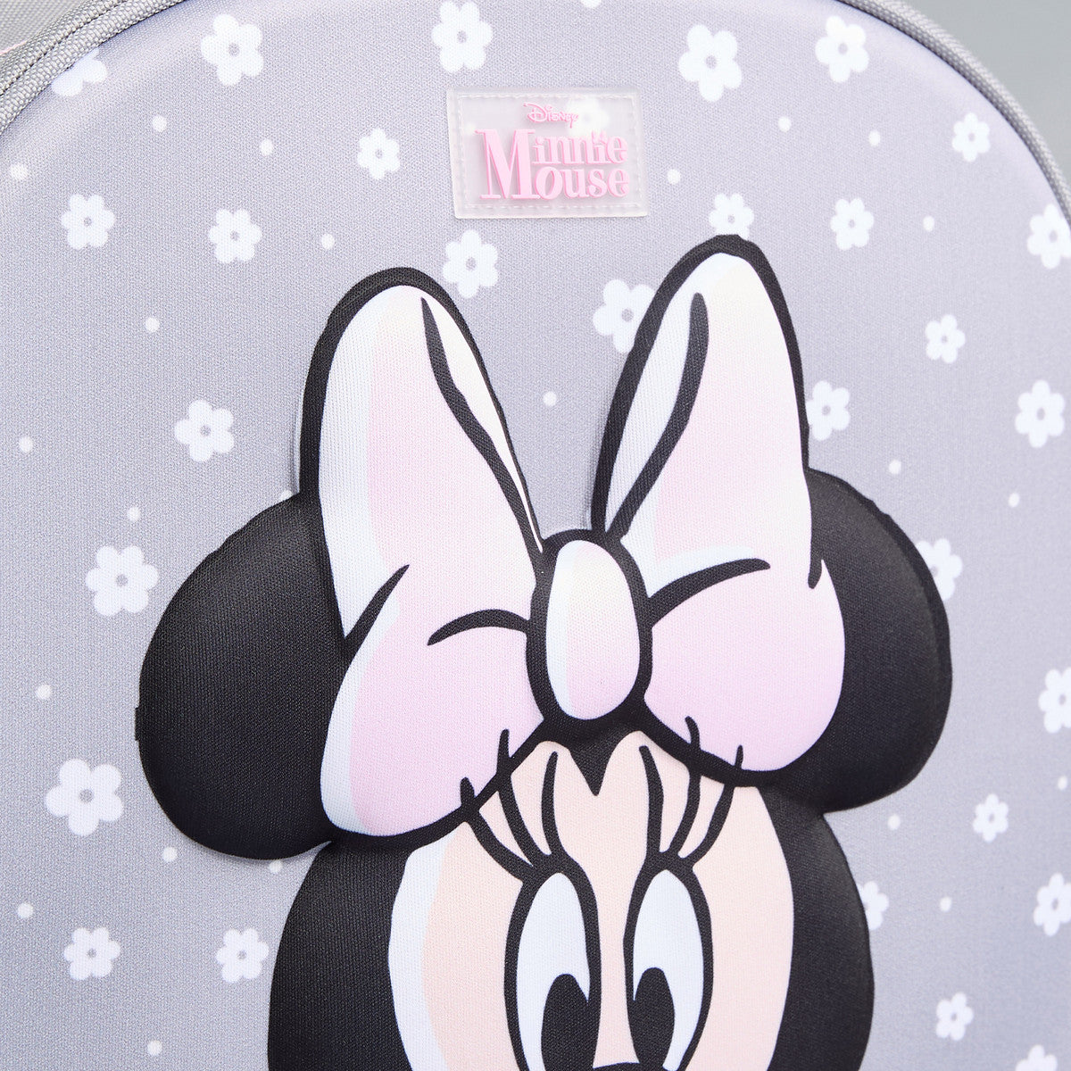 Minnie mouse print backpack with adjustable shoulder straps