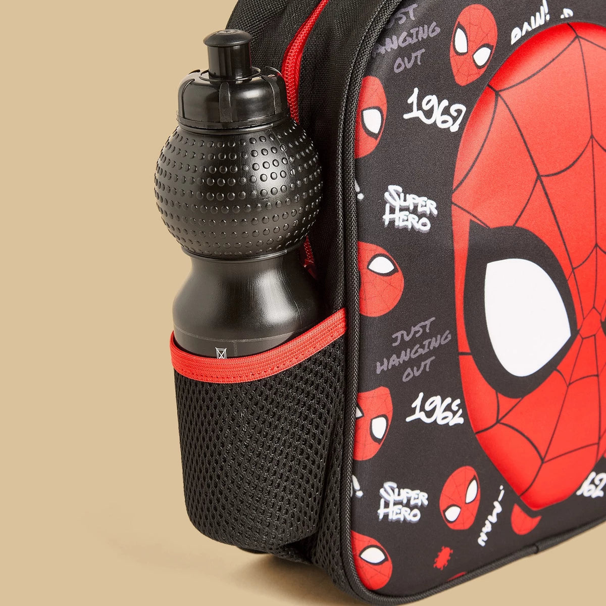 Spiderman print backpack with adjustable straps
