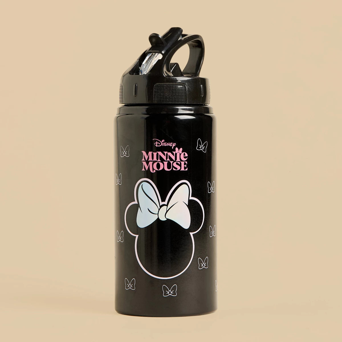 Minnie mouse print water bottle