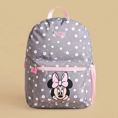 Minnie mouse print backpack with adjustable straps