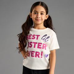 Best sister printed Tshirt