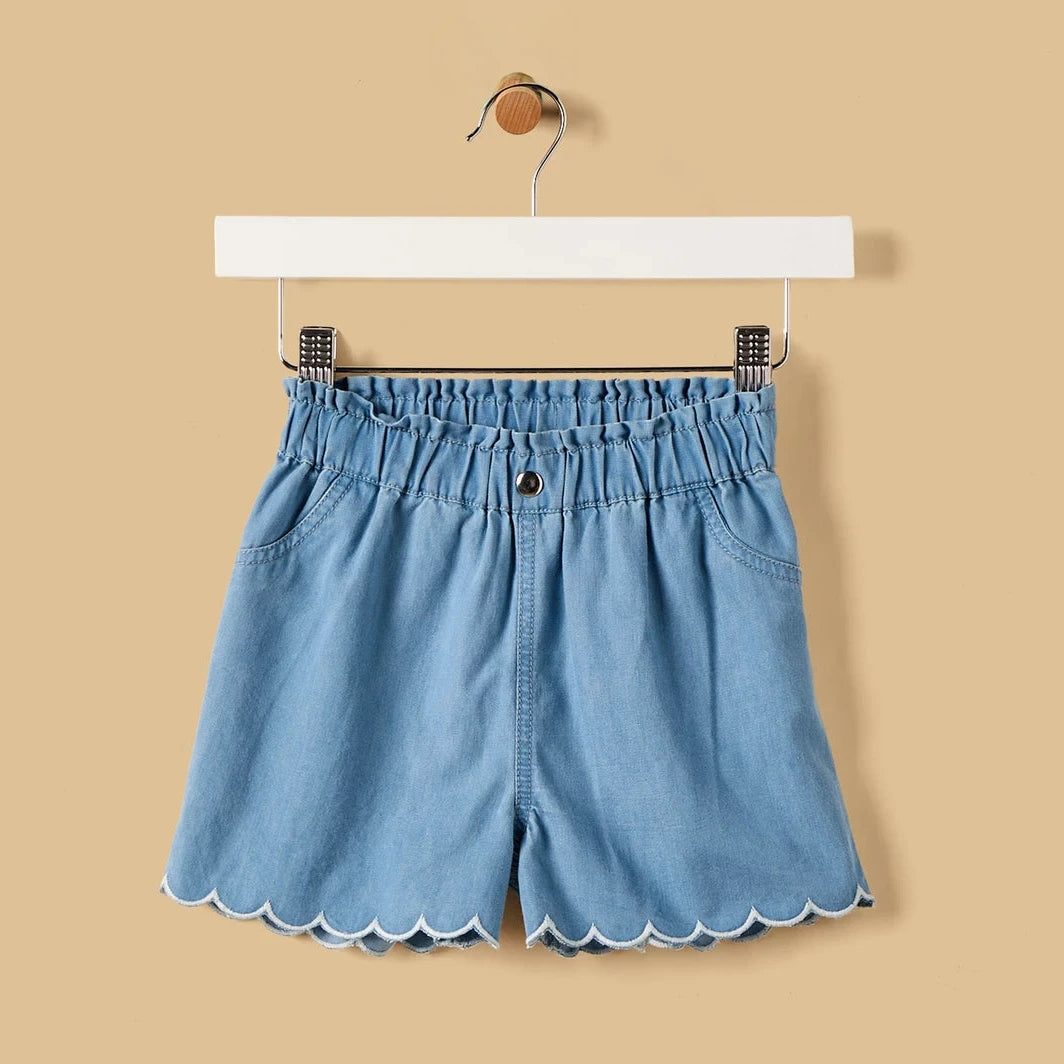 Embroidered top and shorts set