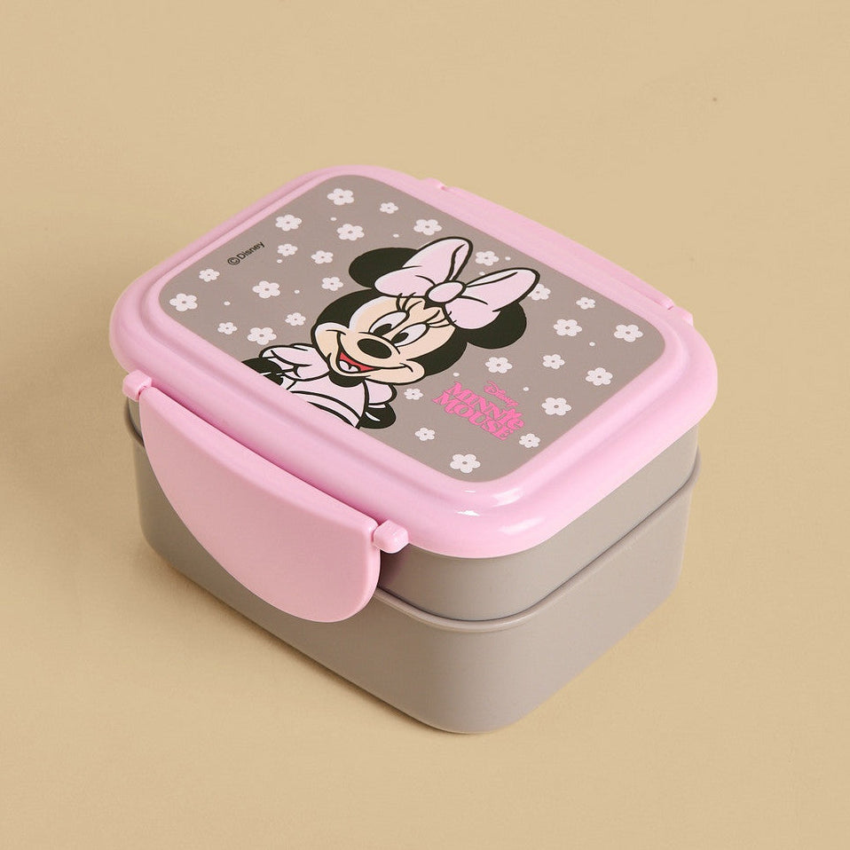 Minnie Mouse print lunchbox with fork