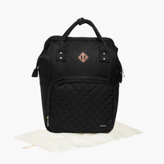 Juniors Quilted Diaper Bagpack with adjustable Shoulder Straps and Zip Closure