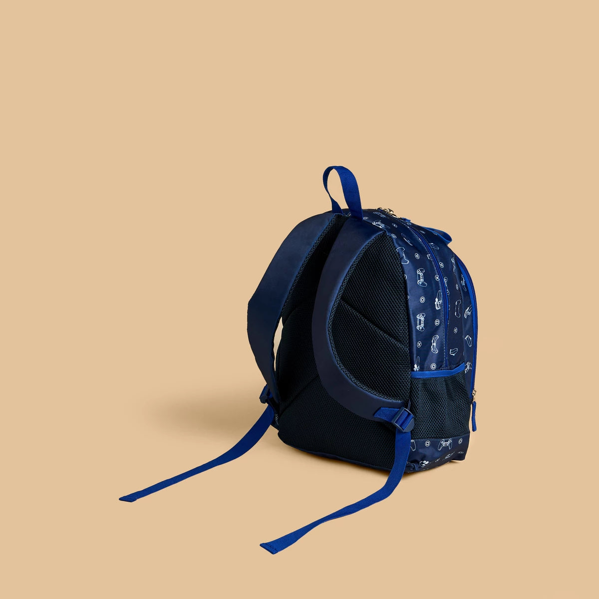 Playstation logo print padded straps backpack with zip closure