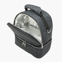 Juniors Solid Insulated Diaper Bag with Adjustable Straps and Zip Closure