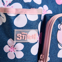 Stitch print lunchbag with zip closure