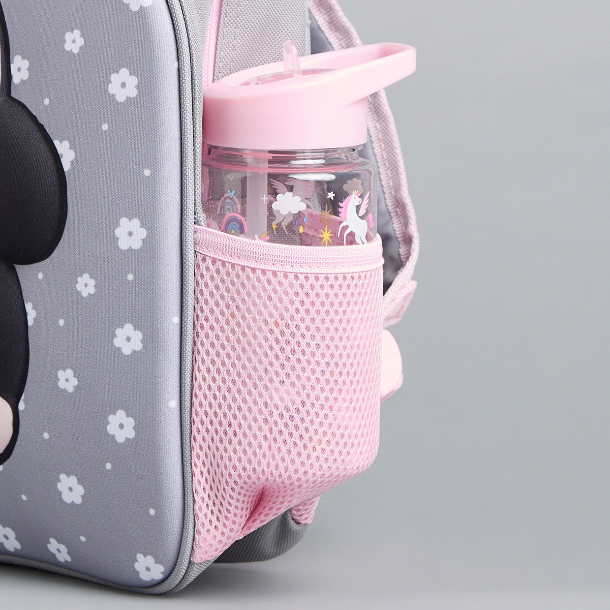 Minnie mouse print backpack with adjustable shoulder straps