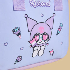 Kuromi print lunch bag with zip closure