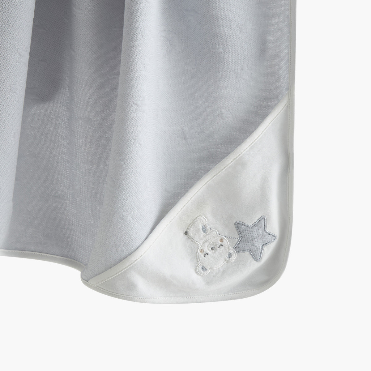 Giggles moon and star embossed receiving blanket
