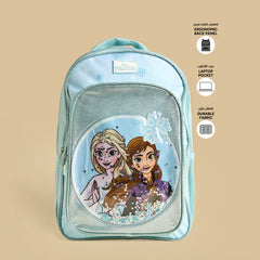 Frozen print backpack with zip closure