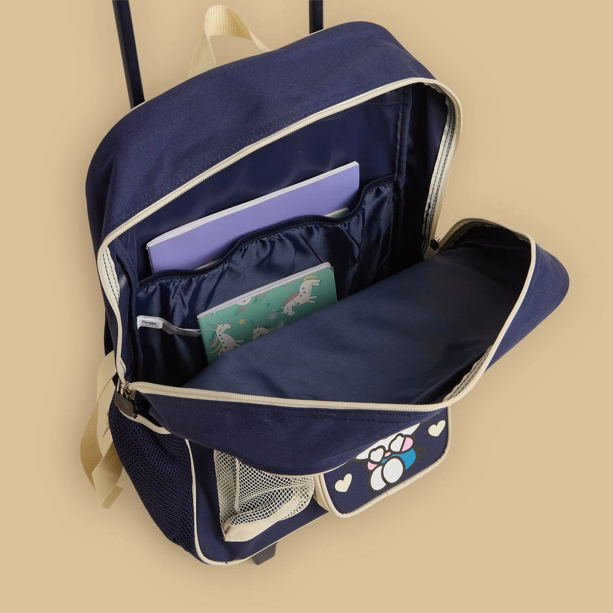 Hello kitty print 3 - piece trolley backpack set