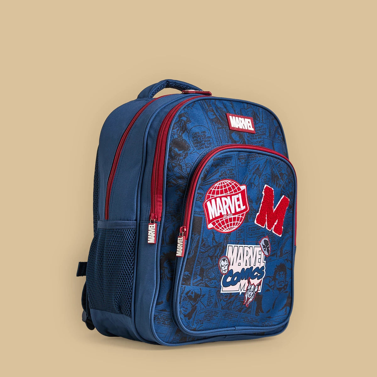 Marvel applique backpack with adjustable straps