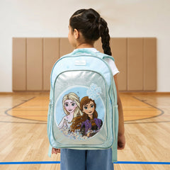 Frozen print backpack with zip closure