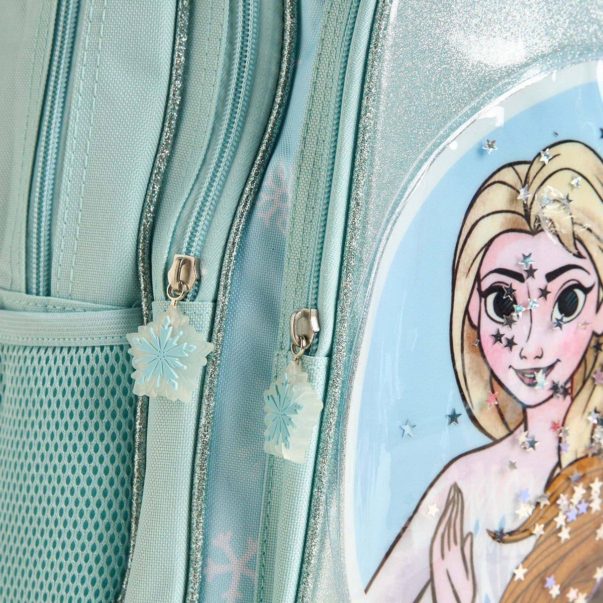 Frozen print backpack with zip closure