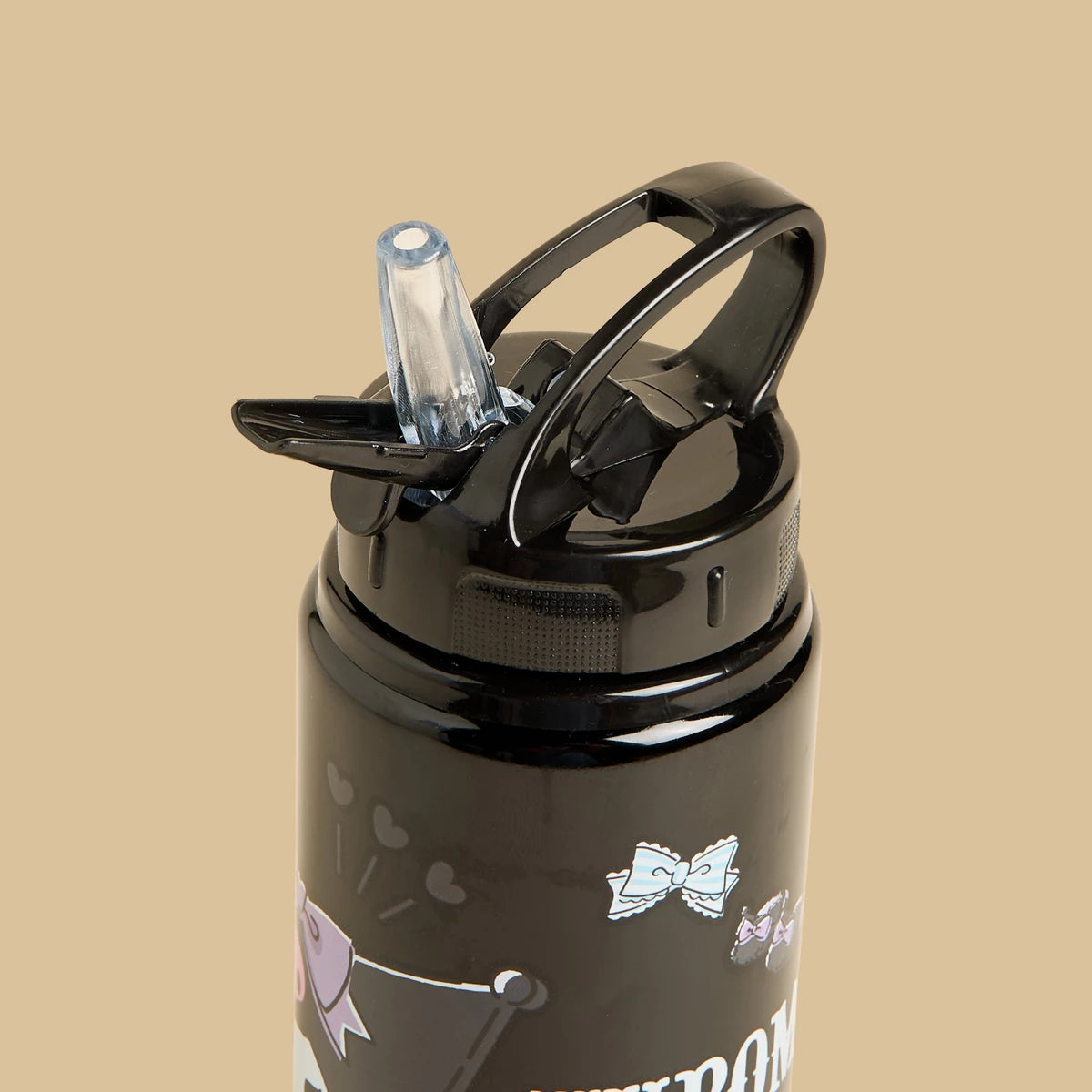Kuromi print water bottle - 600 ml