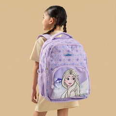 Frozen print backpack with adjustable shoulder straps