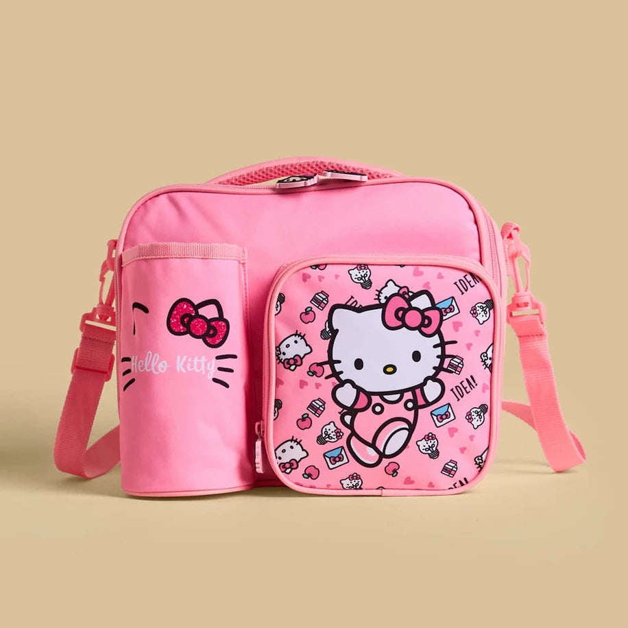 Hello kitty print lunch bag with zip closure