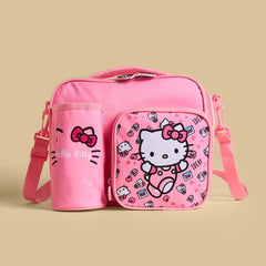 Hello kitty print lunch bag with zip closure