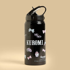 Kuromi print water bottle - 600 ml
