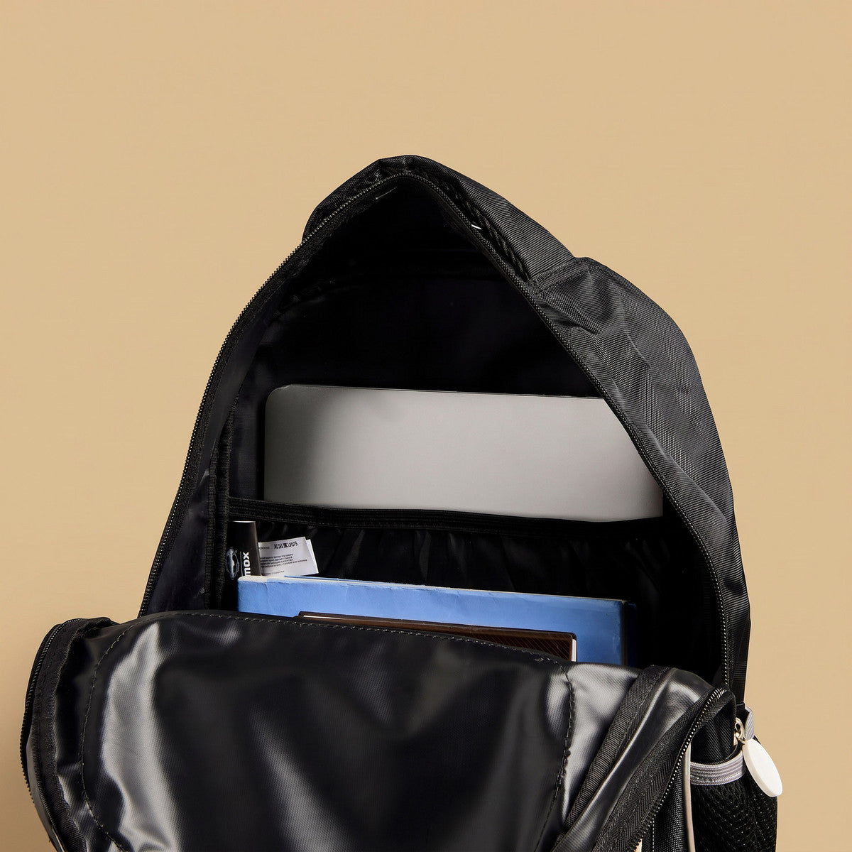 Batman print backpack with adjustable straps and zip closure