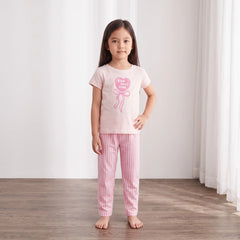 Striped cotton pyjama set