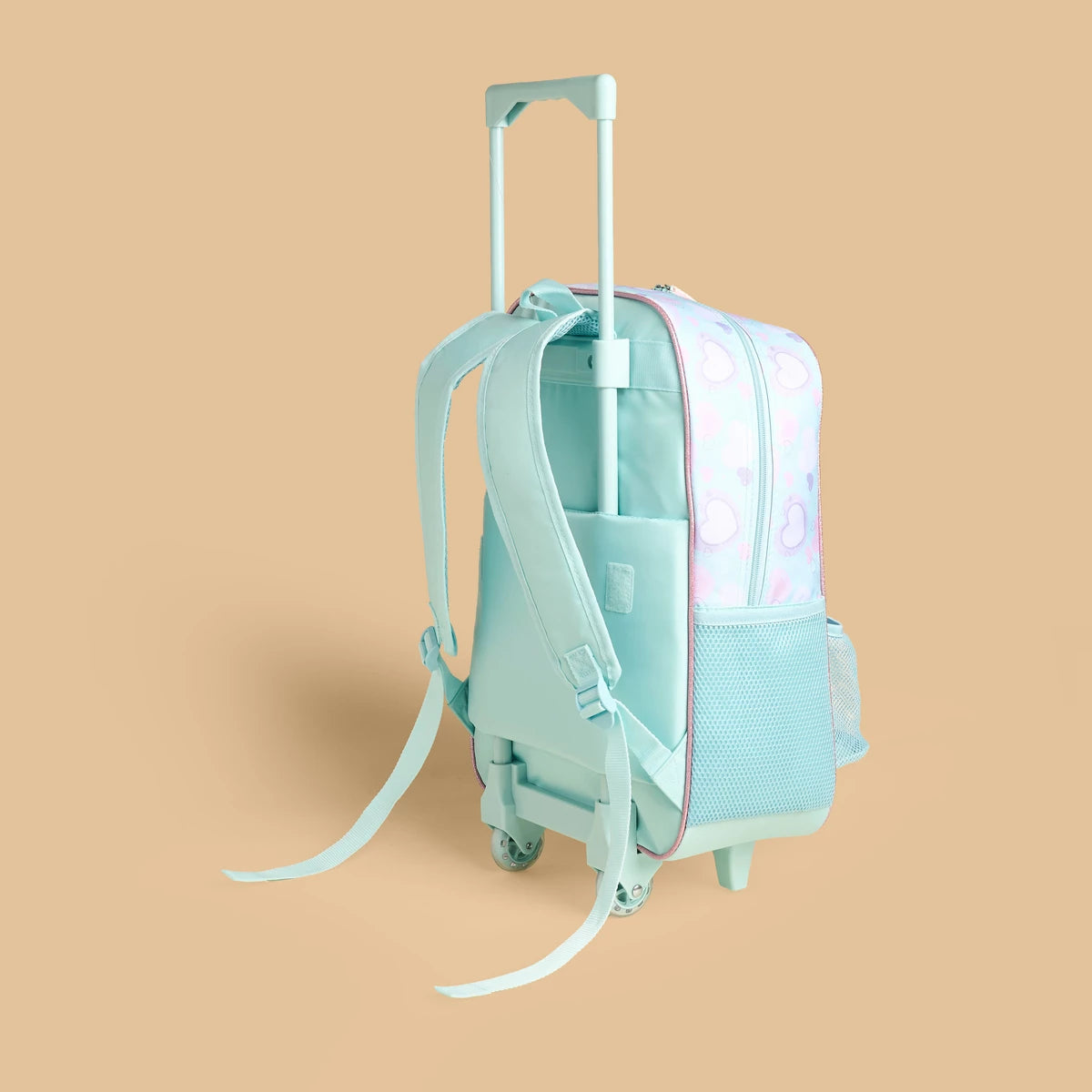 Stitch and angel print 3- piece trolley backpack set