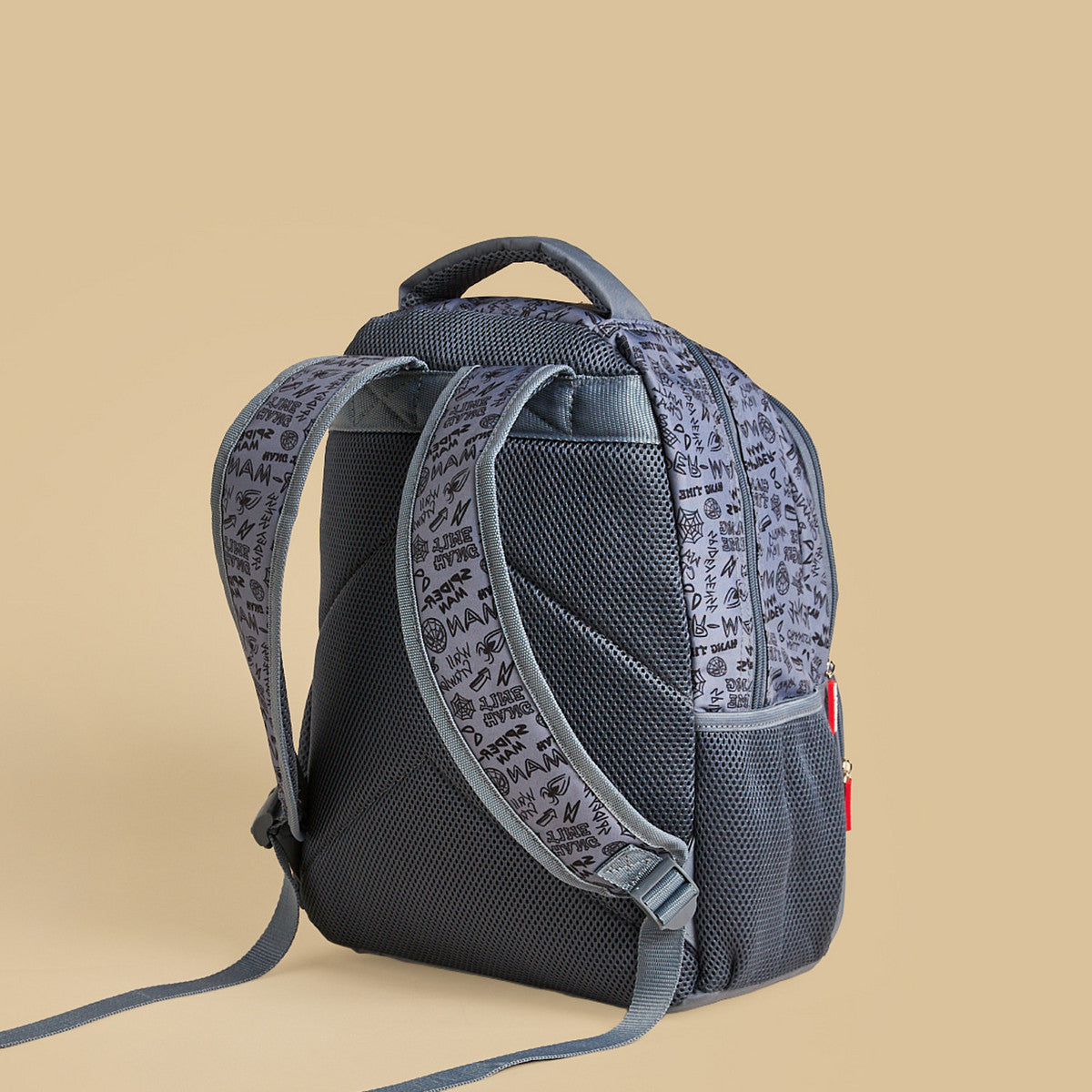 Spiderman print backpack with adjustable straps