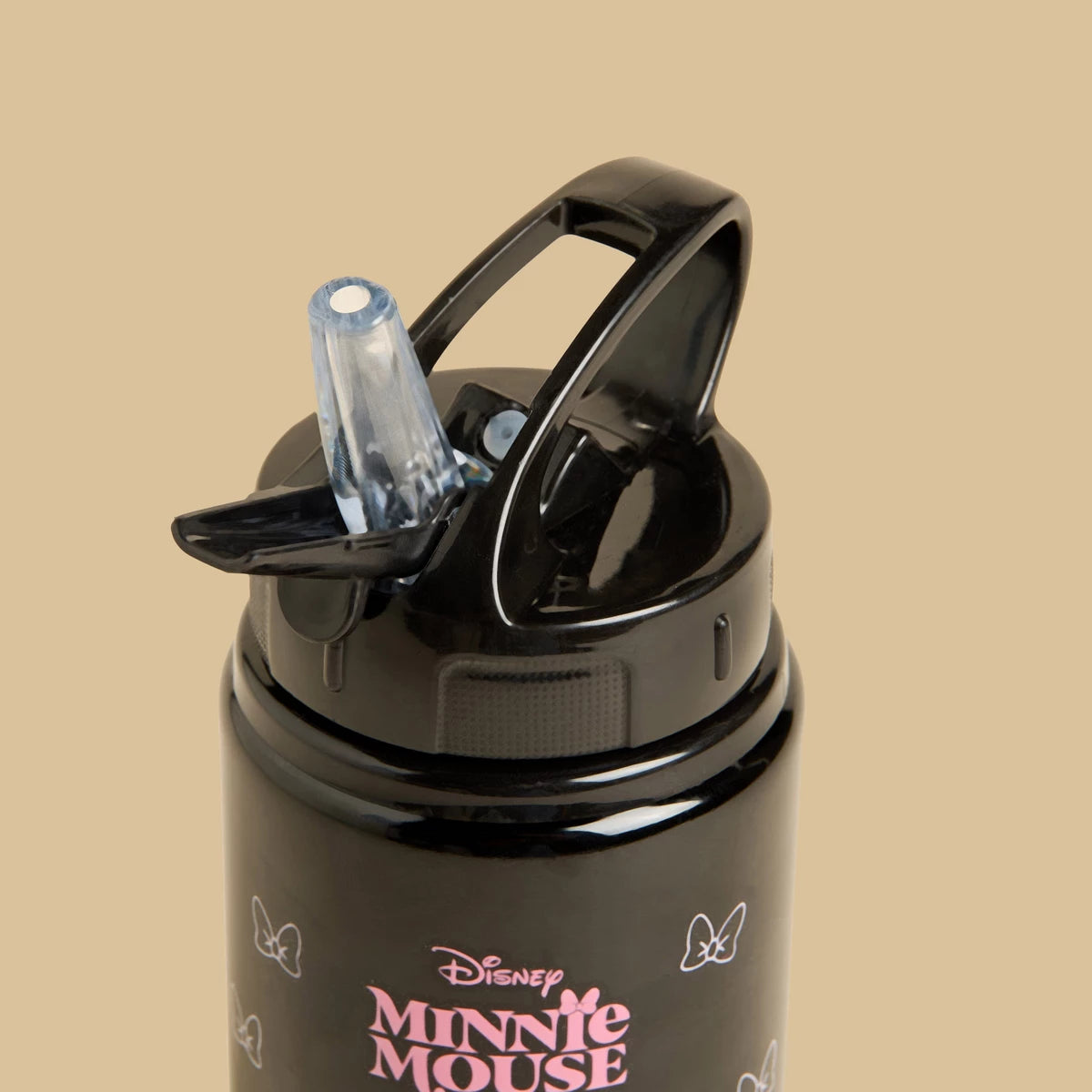 Minnie mouse print water bottle