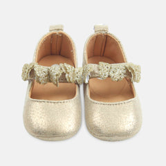Golden butterfly booties