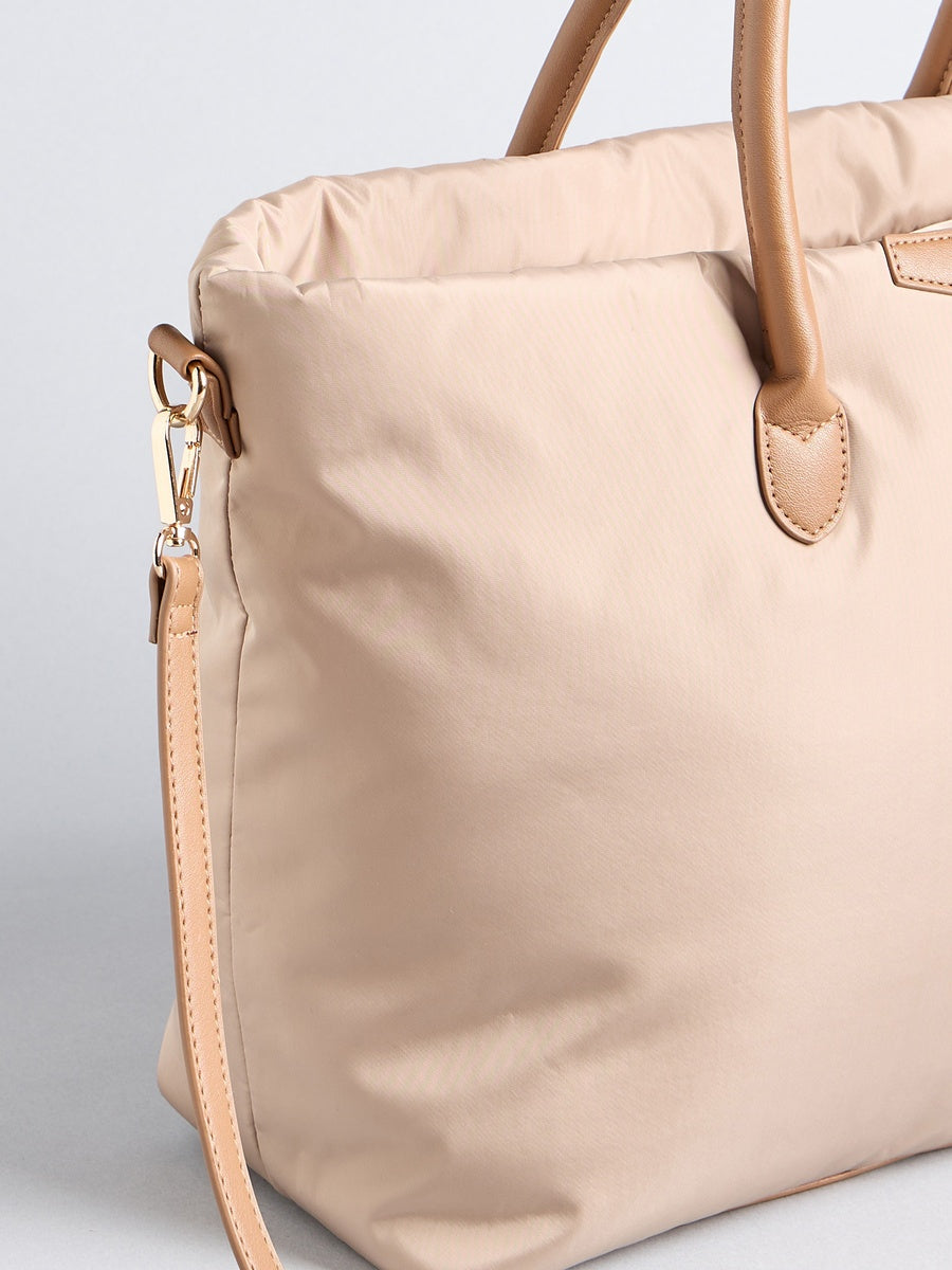 Max Cream Full Size Tote Bag for Women – Spacious Everyday Shoulder Handbag