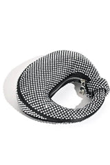 Max Rhinestone Accent Knot Bag – Black